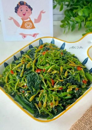 Foto resep Tumis Pedas Daun dan Bunga Pepaya