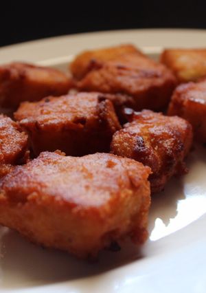 A picture of Chandrakantalu(Moong Dal Fried Burfi).