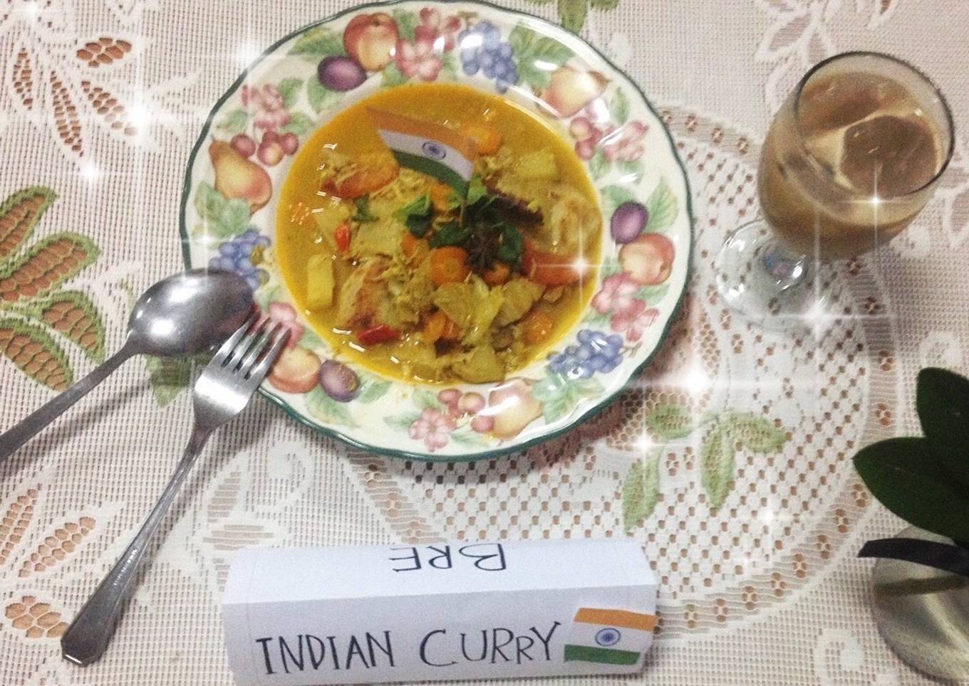 Kari India dengan Roti Canai