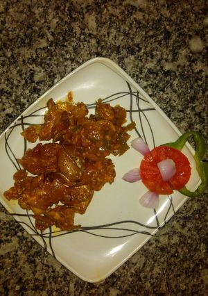 A picture of Chilli chicken.