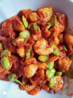 Foto resep Udang balado kentang pete