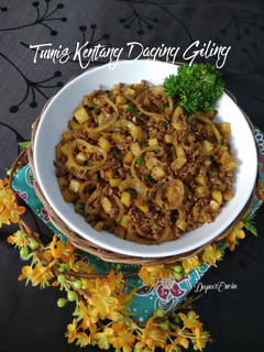 Foto resep Tumis Kentang Daging Sapi Giling