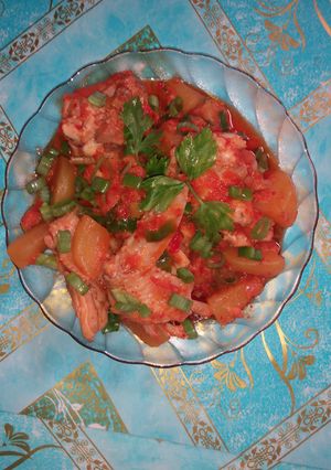 Foto resep Ayam rica-rica tomat