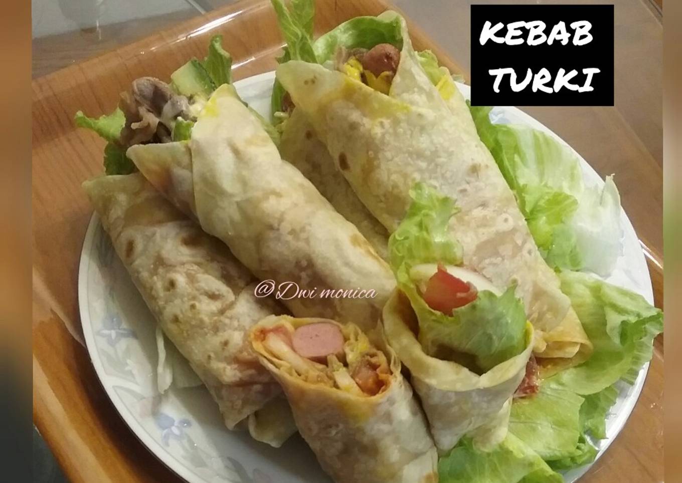 Langkah Mudah untuk Membuat Kebab turki / tortilla isian daging sapi
dan sosis yang Lezat Sekali