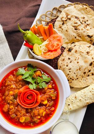 કોનઁ કેપ્સીકમ સબ્જી(Corn Capsicum Sabji Recipe In Gujarati) રેસીપી મુખ્ય ફોટો