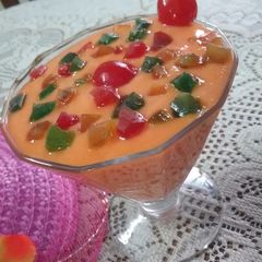 A picture of Papaya smoothie 😊😊😊.