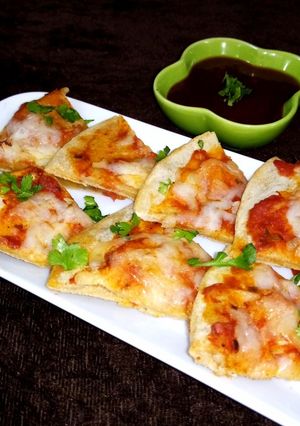 A picture of Tortilla nachos.