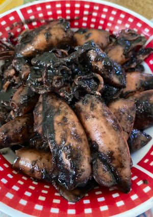 Foto resep Cumi sotong masak hitam super enak dan simple
