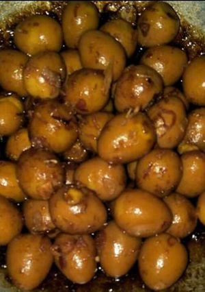 Foto resep Telur puyuh hitam manis