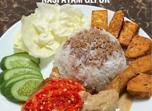 Gambar Nasi Ayam Gepuk