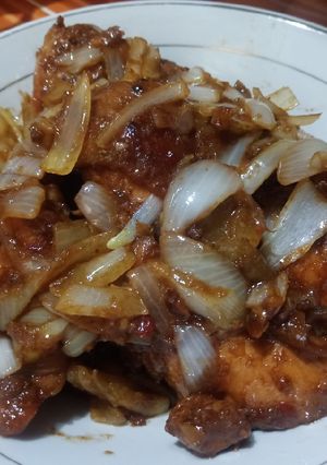 Foto resep Ayam Kecap Bawang Bombay Simpel