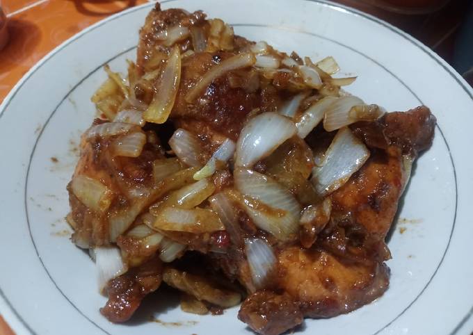 Ayam Kecap Bawang Bombay Simpel