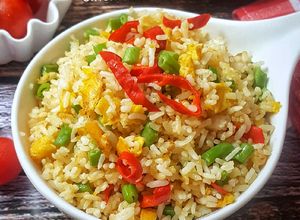 Foto resep Nasi goreng buncis telur keju