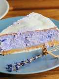 Lavender cheesecake