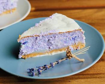 Easy Making Recipe Lavender cheesecake Practical Delicious