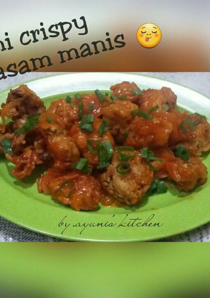 Foto resep Cumi crispy asam manis
