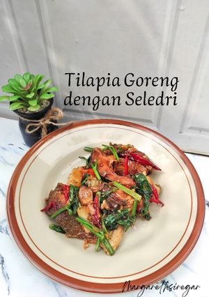 Foto resep Tilapia Goreng dengan Seledri 🇹🇭 (ปลานิลผัดขึ้นฉ่าย)