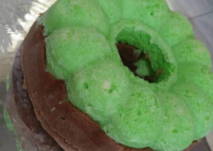 Resep Bolu pandan coklat kukus 2 telur oleh Ajeng Mecca ...