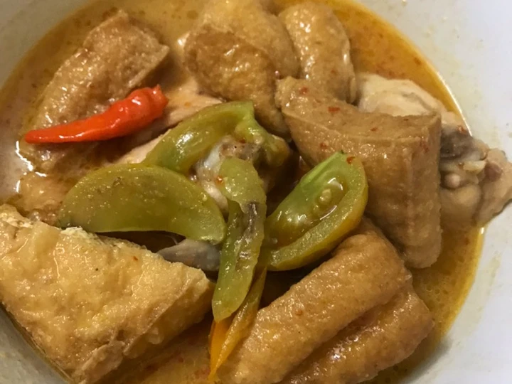Cara Gampang Membikin Resep Ayam tahu kulit bumbu krecek yang Lezat Sekali Anti Ribet, Sempurna