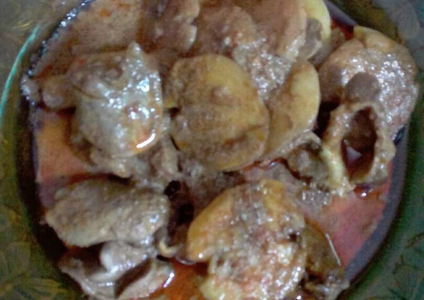 Jengkol rendang hati ayam