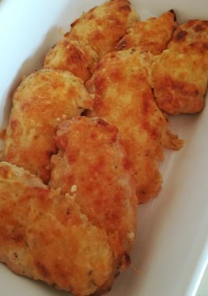Sajtos-mustáros csirkemell recept fotója