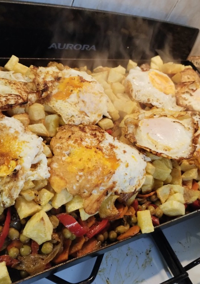 Una foto de Bifes cuadril a la criolla