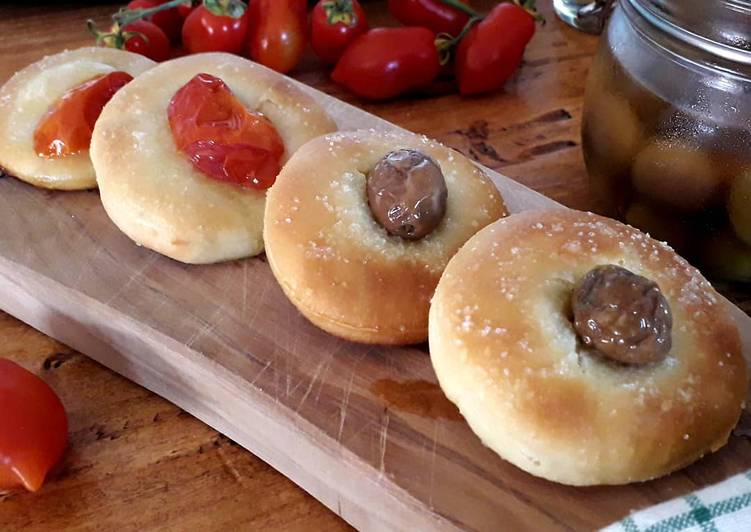 Focaccine con esubero di pasta madre