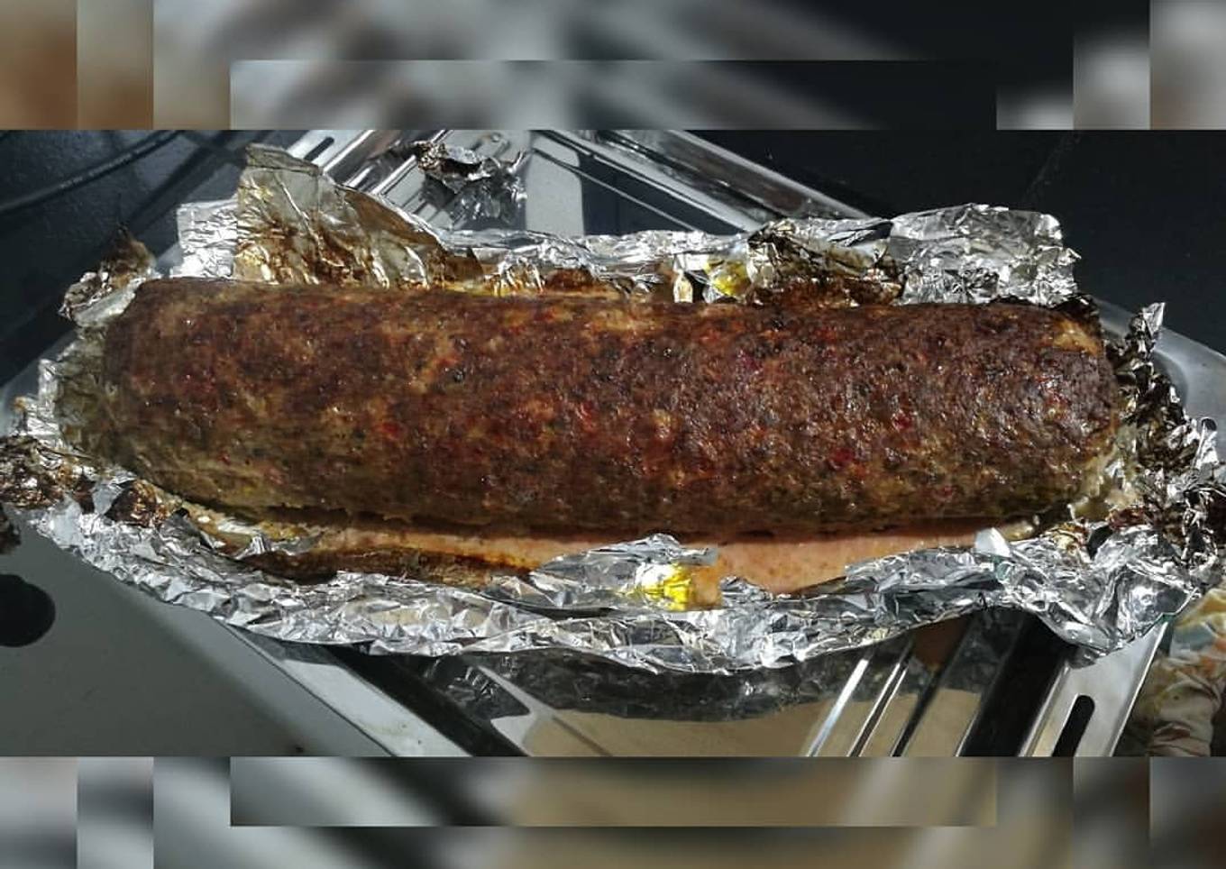 Arrollado de carne picada
