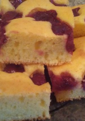 Meggyes süti recept fotója