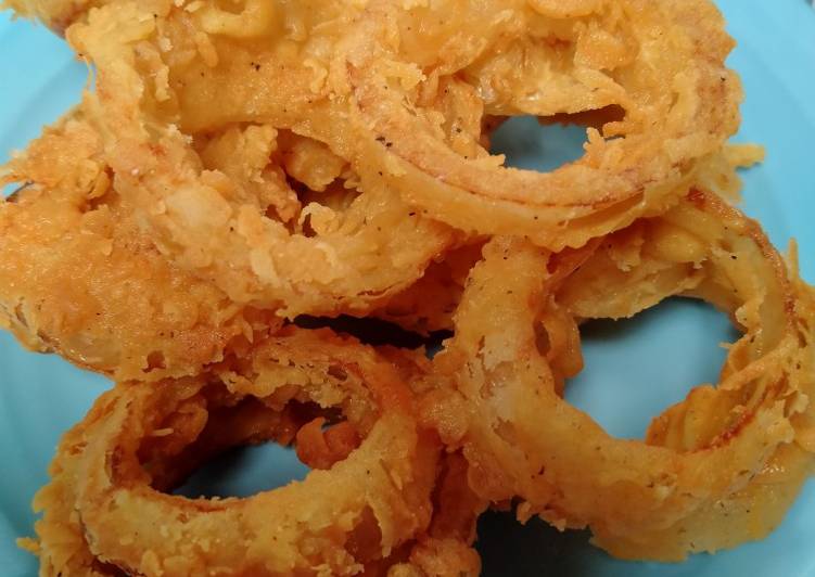 Bagaimana Membuat Onion Rings Crunchy Anti Gagal