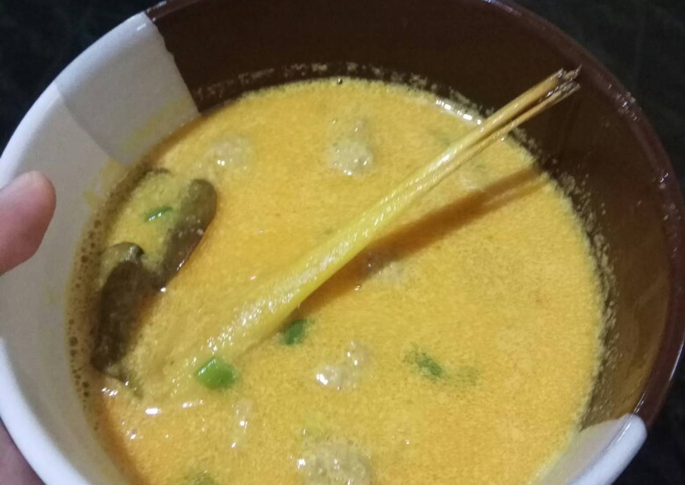 Mpasi soto santan daging udang simple