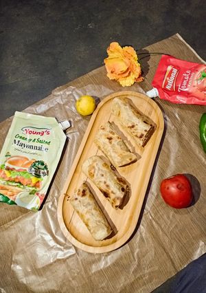 A picture of Malai Boti Paratha Roll.