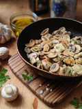 Funghi Trifolati || Tumis Jamur Khas Italia - versi Piedmont