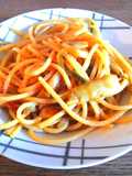 Spaghettoni con puntarelle e pomodorini