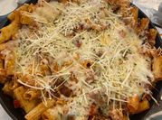 A picture of italian sausage rigatoni