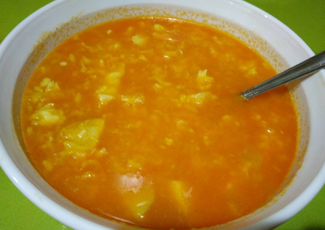 Sopa de pescado y arroz con thermomix