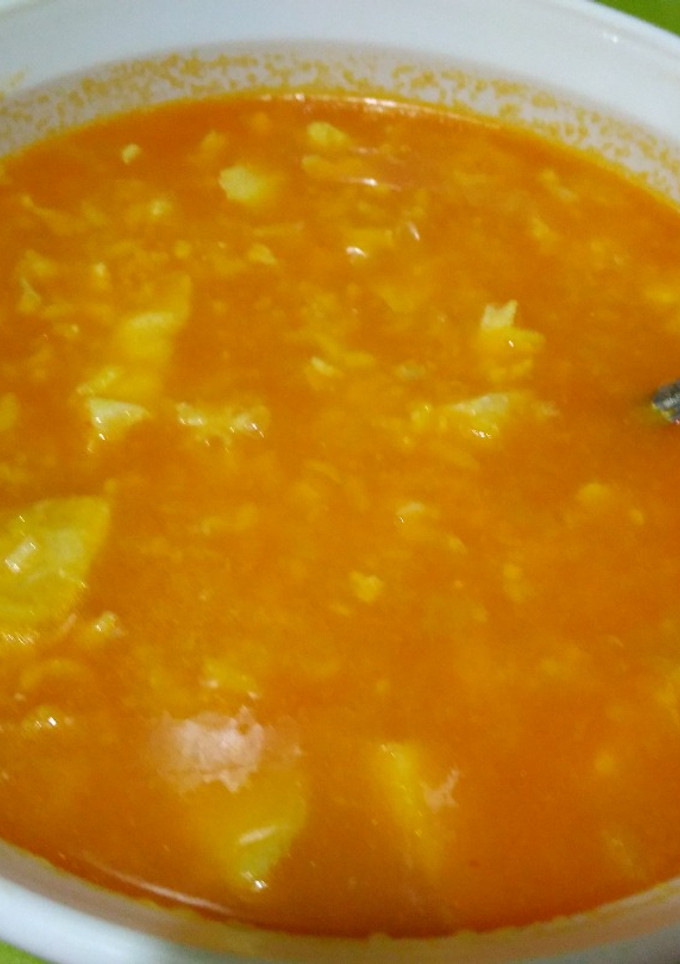 Una foto de Sopa de pescado y arroz con Thermomix