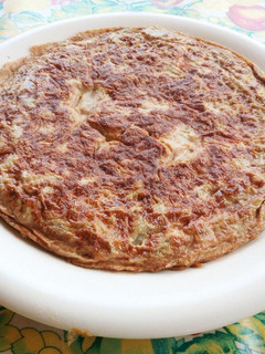 Una foto de Tortilla de berenjenas preparadas en microondas