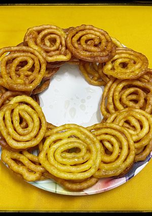 A picture of Moong dal jalebi.