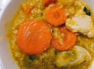 Hình của món Cháo yến mạch bí đỏ (eat clean - giảm cân).