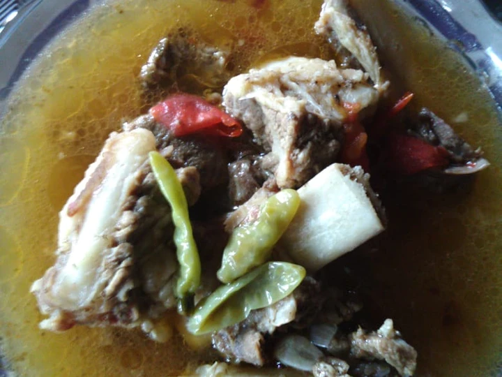 Langkah Gampang Menyiapkan Resep Jangan Asem-asem iga sapi Anti Ribet, Lezat Sekali