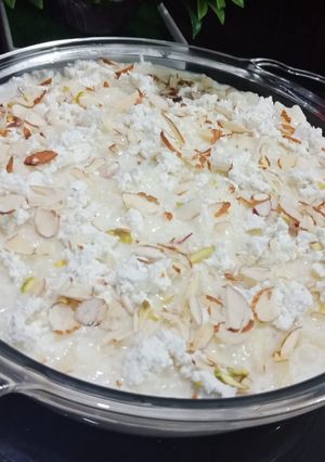 A picture of Khoya kheer.