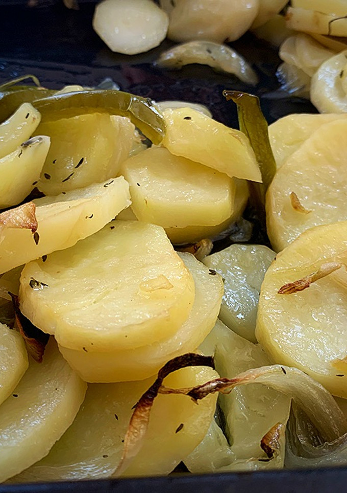 Una foto de Patatas panaderas