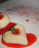 Panna Cotta de coco con coulis de fresa 👨‍🍳👨‍🍳🍓