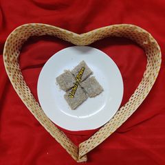 A picture of Groundnut Halva Burfi.