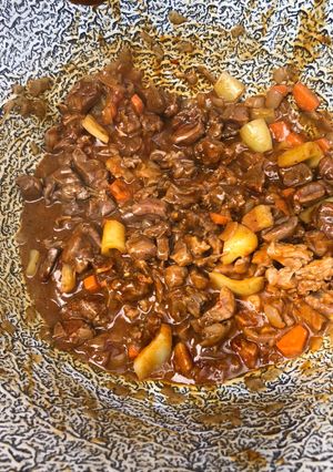 Vörösboros őzpörkölt recept fotója
