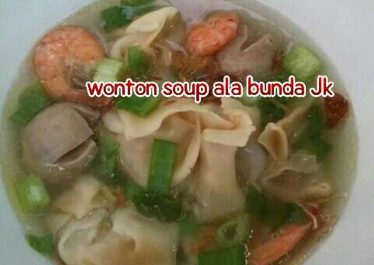 Bagaimana Membuat Wonton soup ala bunda Jkb 😊 Anti Gagal