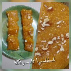 A picture of Mango coconut burfi.