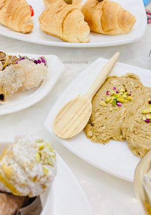 عکسی از دستور حلوا کفگیری اصل تبریز