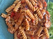 A picture of pasta with passata